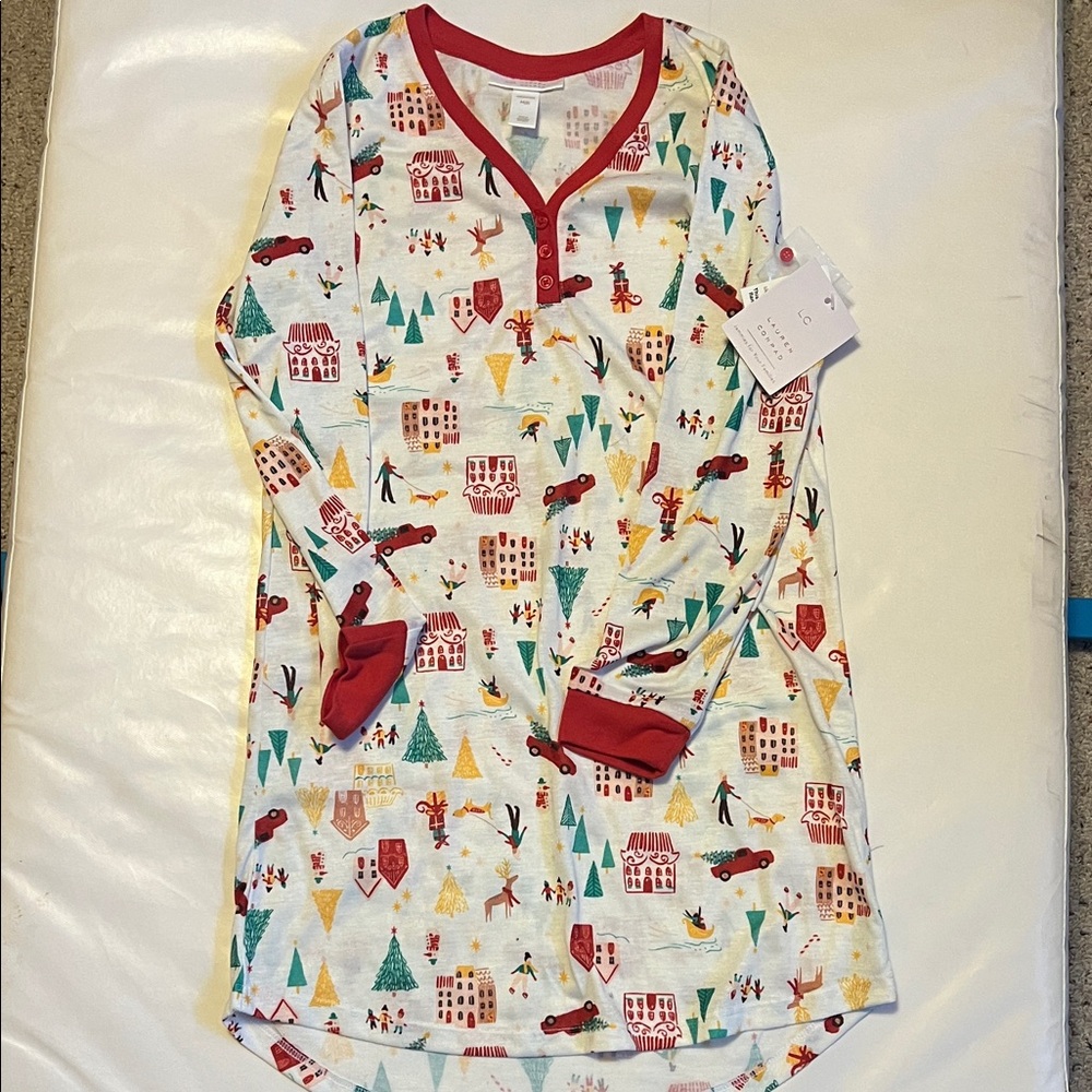 LC Lauren Conrad Kids Festive Print Nightgown